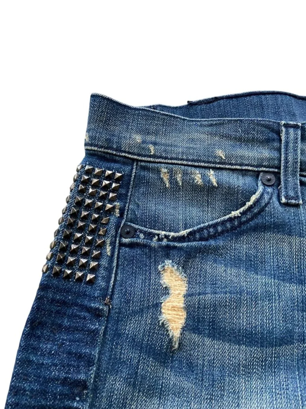 7 For All Mankind Cuffed Denim Shorts Size 29 Summer Vacation Beach Coastal Cute